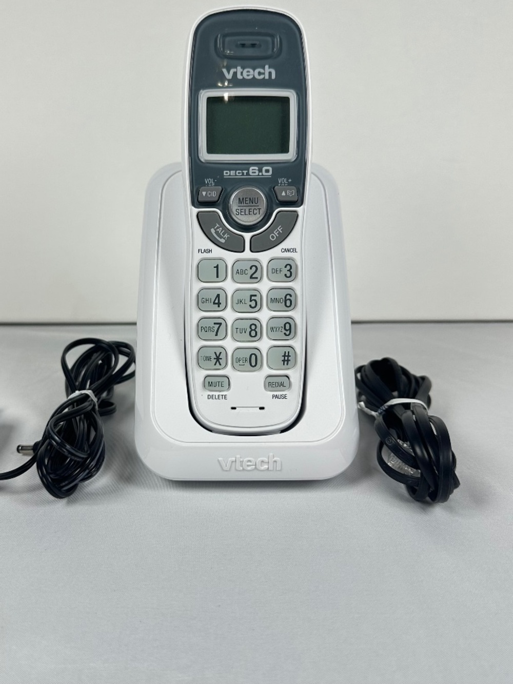 V TECH Cordless Phone CS6114 DECT 6.0 ~ TESTED, White